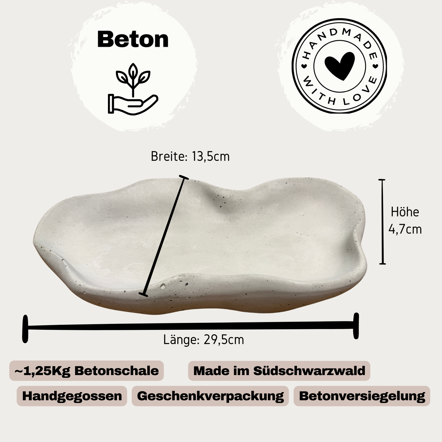 Deko Schale minimalistisch Wohnbereich SteinKunstWerk