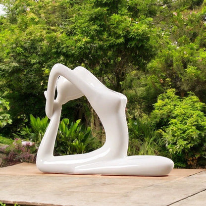 12 Weiße Yoga - Figurinen, schaffe Deine inspirierende Atmosphäre! - Stein.Kunst.Werk.