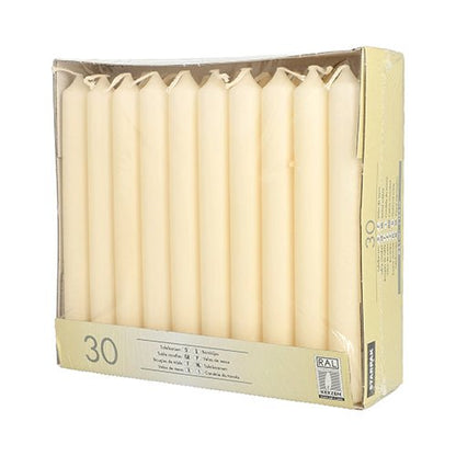 30 Tafelkerzen Ø 2,1 × 19,6 cm – 5 Farben für Advent & Tischdeko