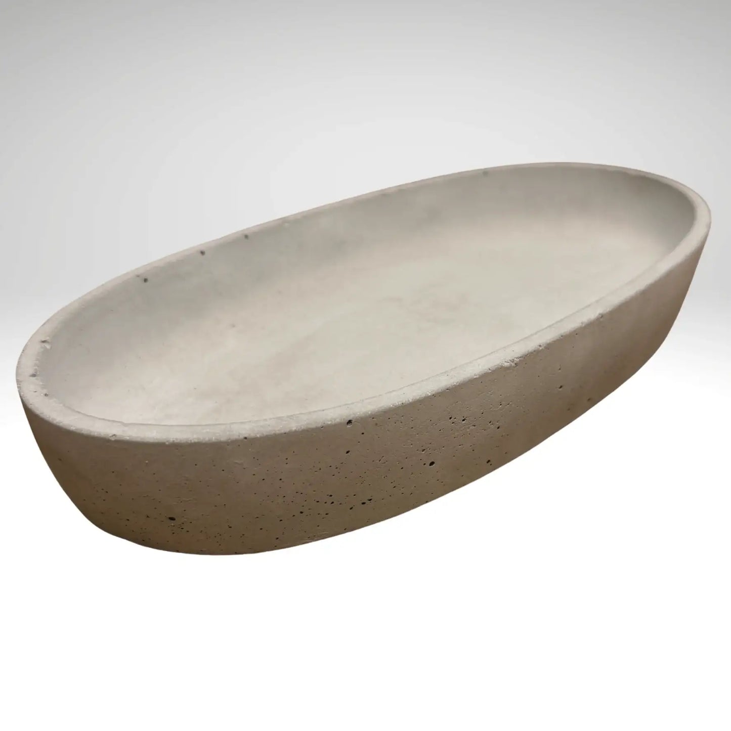 Handgemachte Betonschale "Oval" (29 cm) – Minimalistische Deko- & Ablageschale