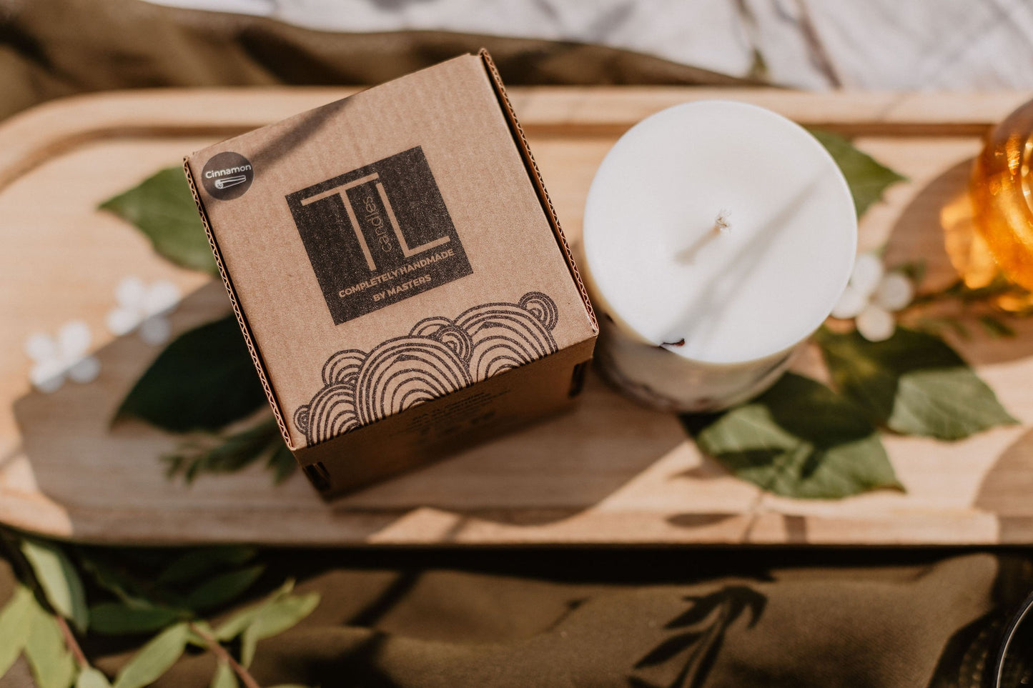 Hand-made Soy Wax Candle with Cinnamon Scent