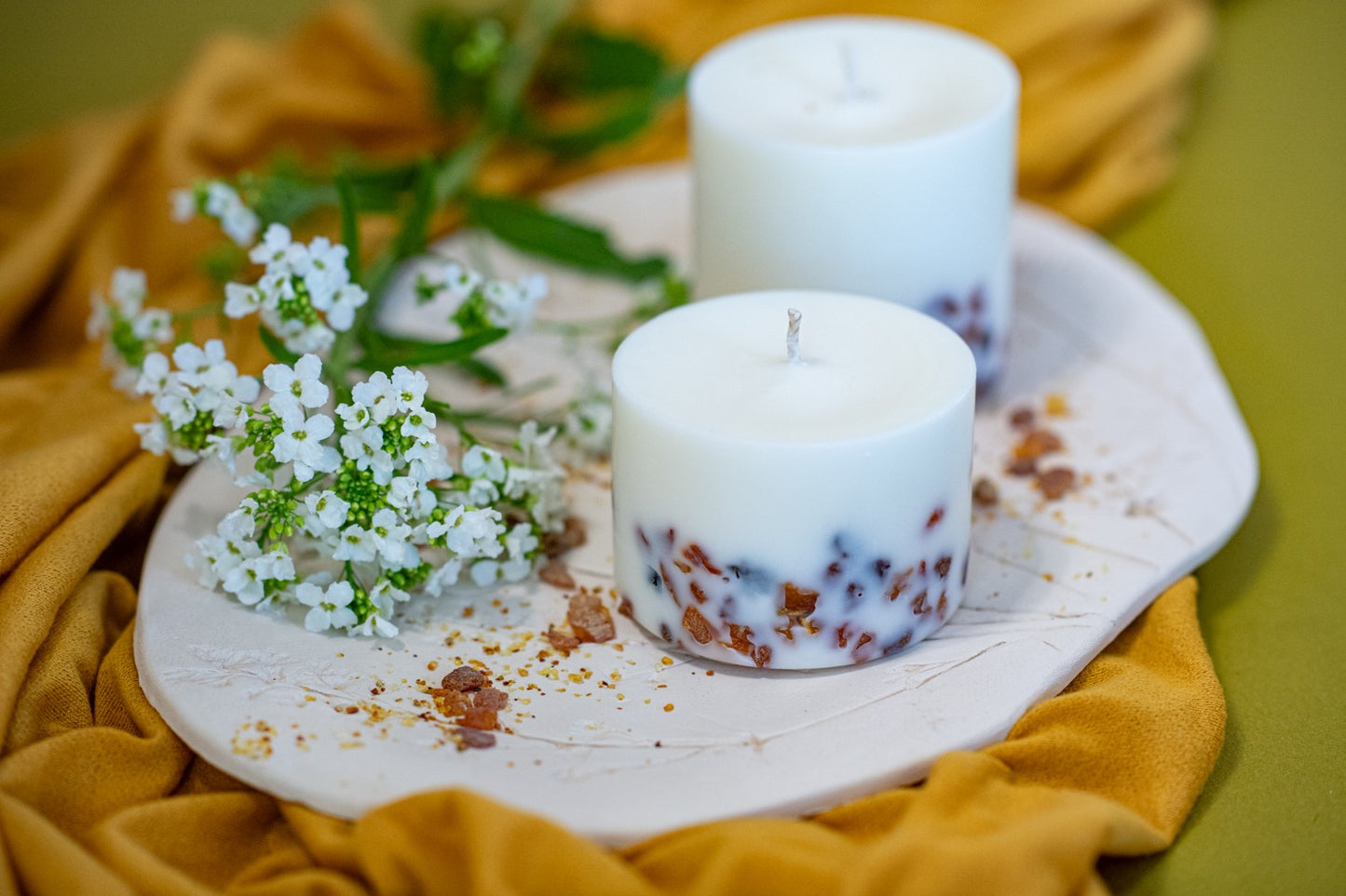 Hand-made Soy Wax Candle with Pine Scent