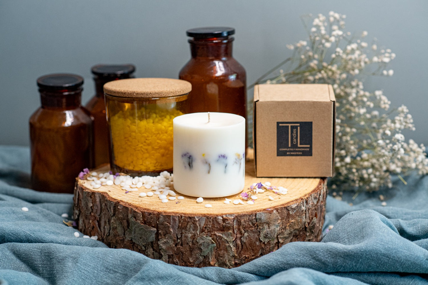 Hand-made Unscented Soy Wax Candle