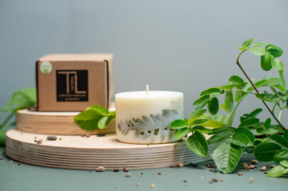 Hand-made Soy Wax Candle with Lemongrass Scent