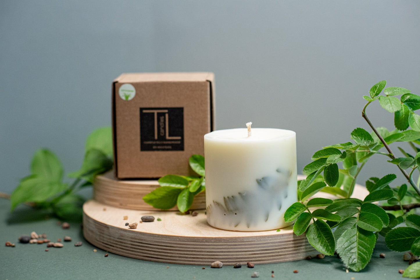 Hand-made Soy Wax Candle with Lemongrass Scent