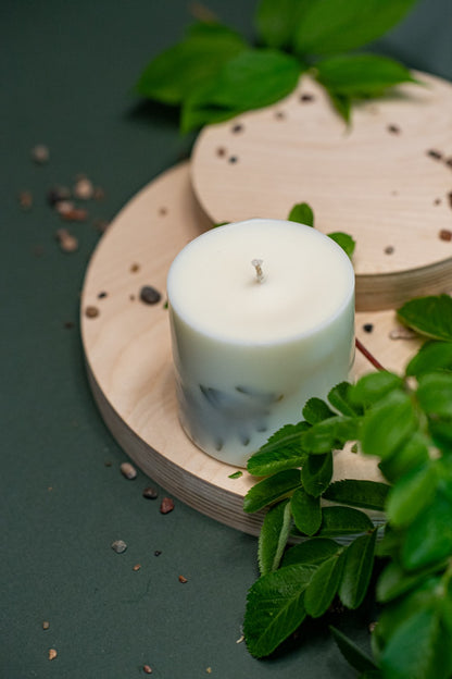 Hand-made Soy Wax Candle with Lemongrass Scent