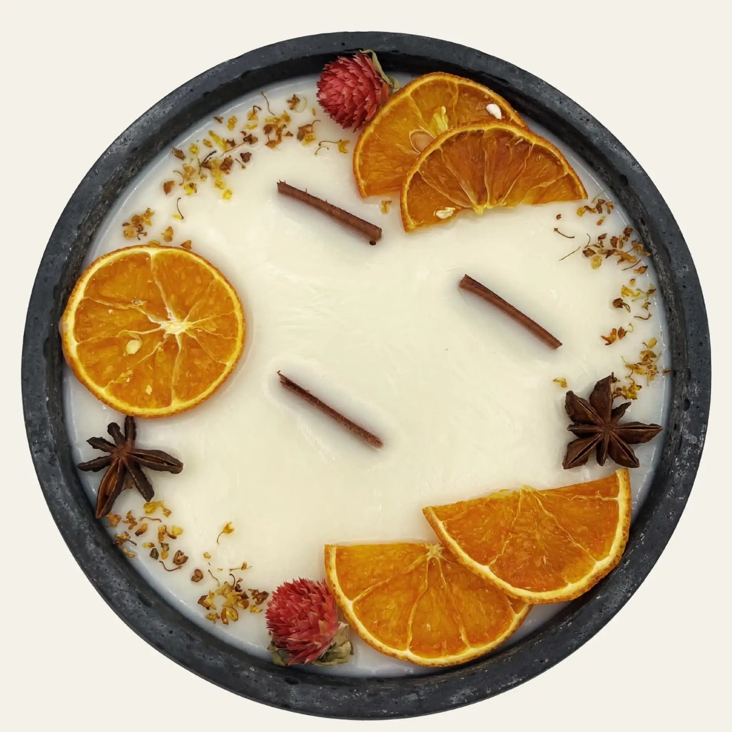 Citronella-Betonkerze XXL „Big Black – Mugge Schreck“ - by SteinKunstWerk | Outdoor aus nachhaltiger Herstellung