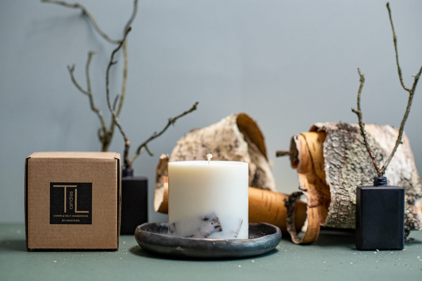 Hand-made Soy Wax Candle with Birch Scent