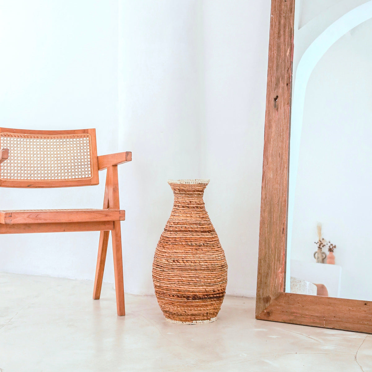Dekovase TUMBAK – Raffia