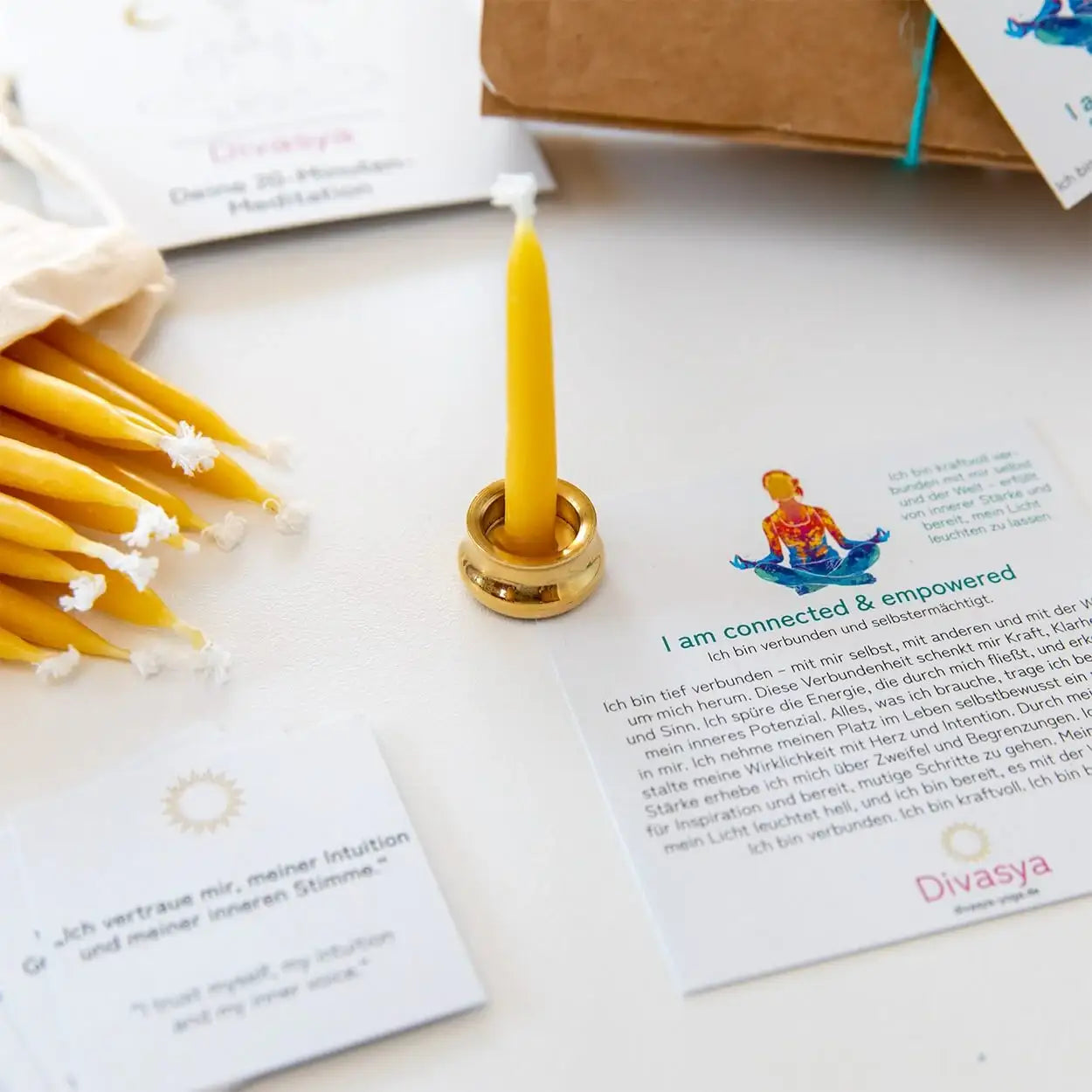 20-Minuten-Kerzen | I am relaxed & calm - by SteinKunstWerk | aus nachhaltiger Herstellung