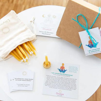20-Minuten-Kerzen | I am grounded & strong - by SteinKunstWerk | aus nachhaltiger Herstellung
