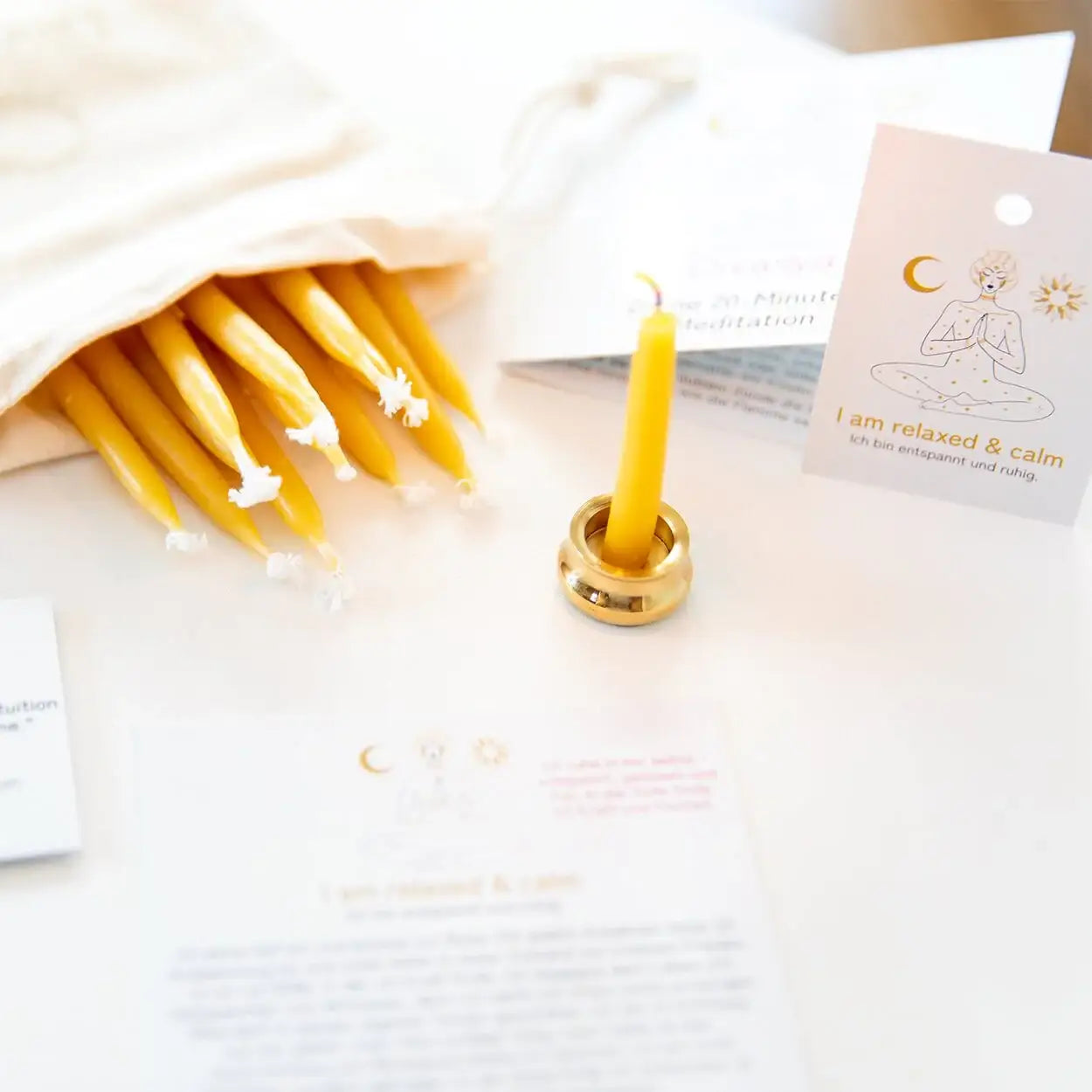 20-Minuten-Kerzen | I am mindful & focused - by SteinKunstWerk | aus nachhaltiger Herstellung