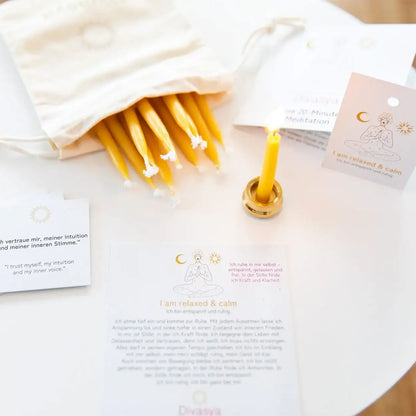 20-Minuten-Kerzen | I am enough & worthy - by SteinKunstWerk | aus nachhaltiger Herstellung