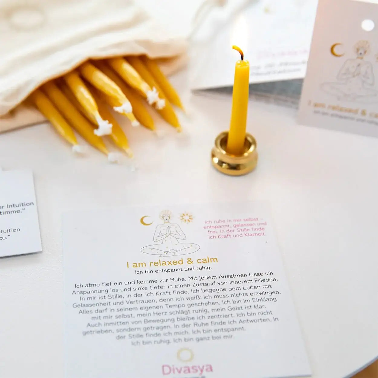 20-Minuten-Kerzen | I am enough & worthy - by SteinKunstWerk | aus nachhaltiger Herstellung