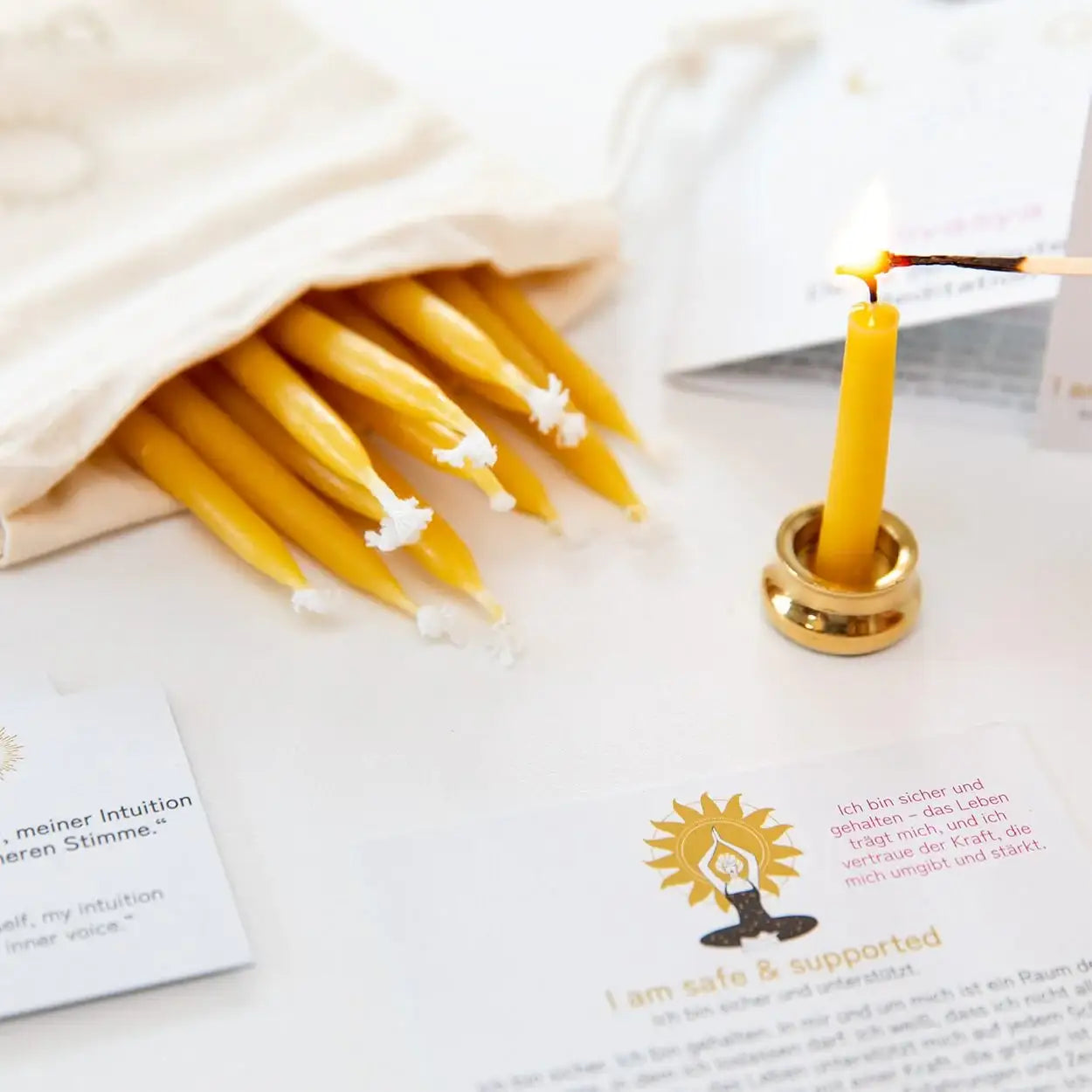 20-Minuten-Kerzen | I am grounded & strong - by SteinKunstWerk | aus nachhaltiger Herstellung
