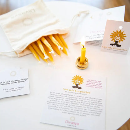 20-Minuten-Kerzen | I am grounded & strong - by SteinKunstWerk | aus nachhaltiger Herstellung