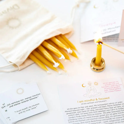 20-Minuten-Kerzen | I am mindful & focused - by SteinKunstWerk | aus nachhaltiger Herstellung