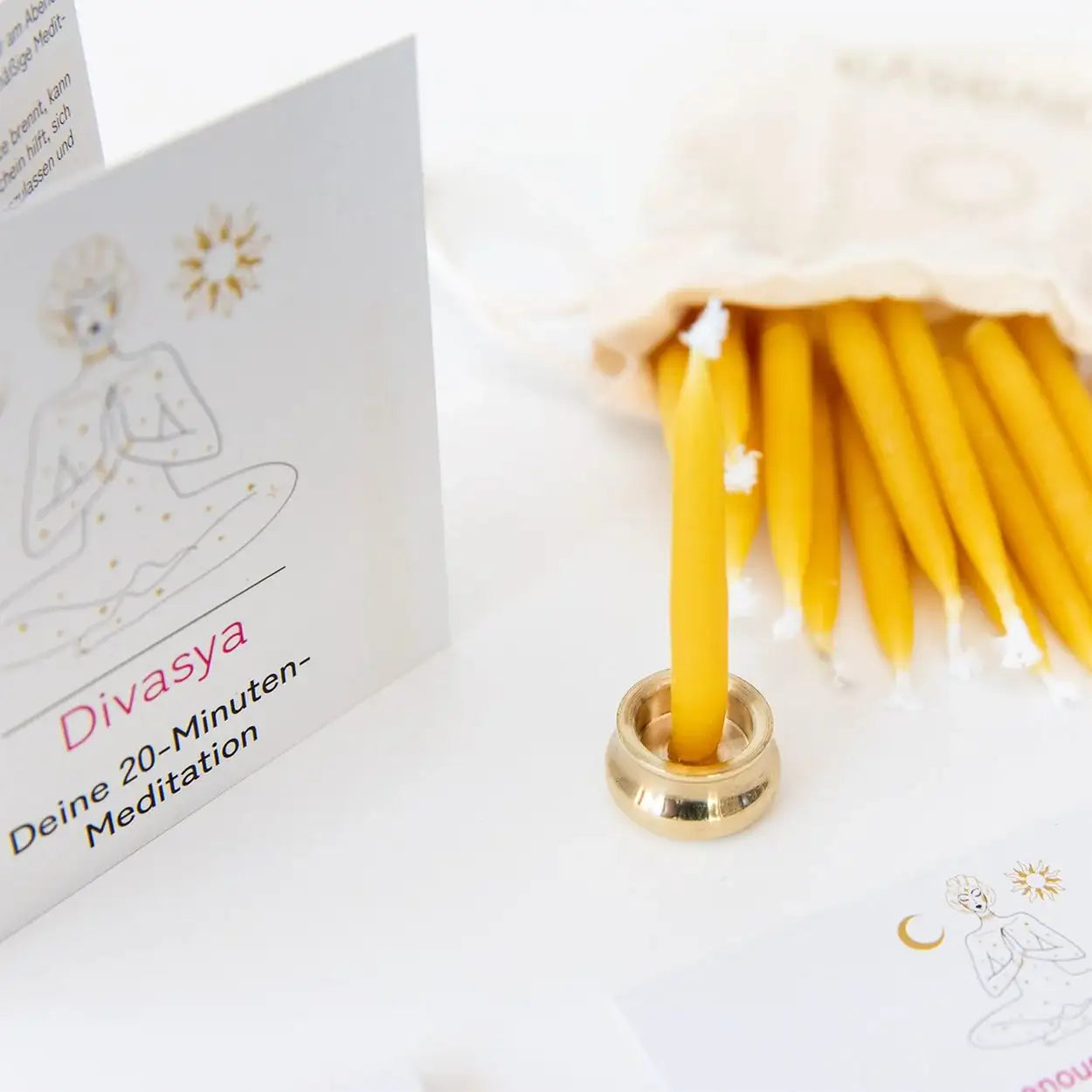 20-Minuten-Kerzen | I am grounded & strong - by SteinKunstWerk | aus nachhaltiger Herstellung