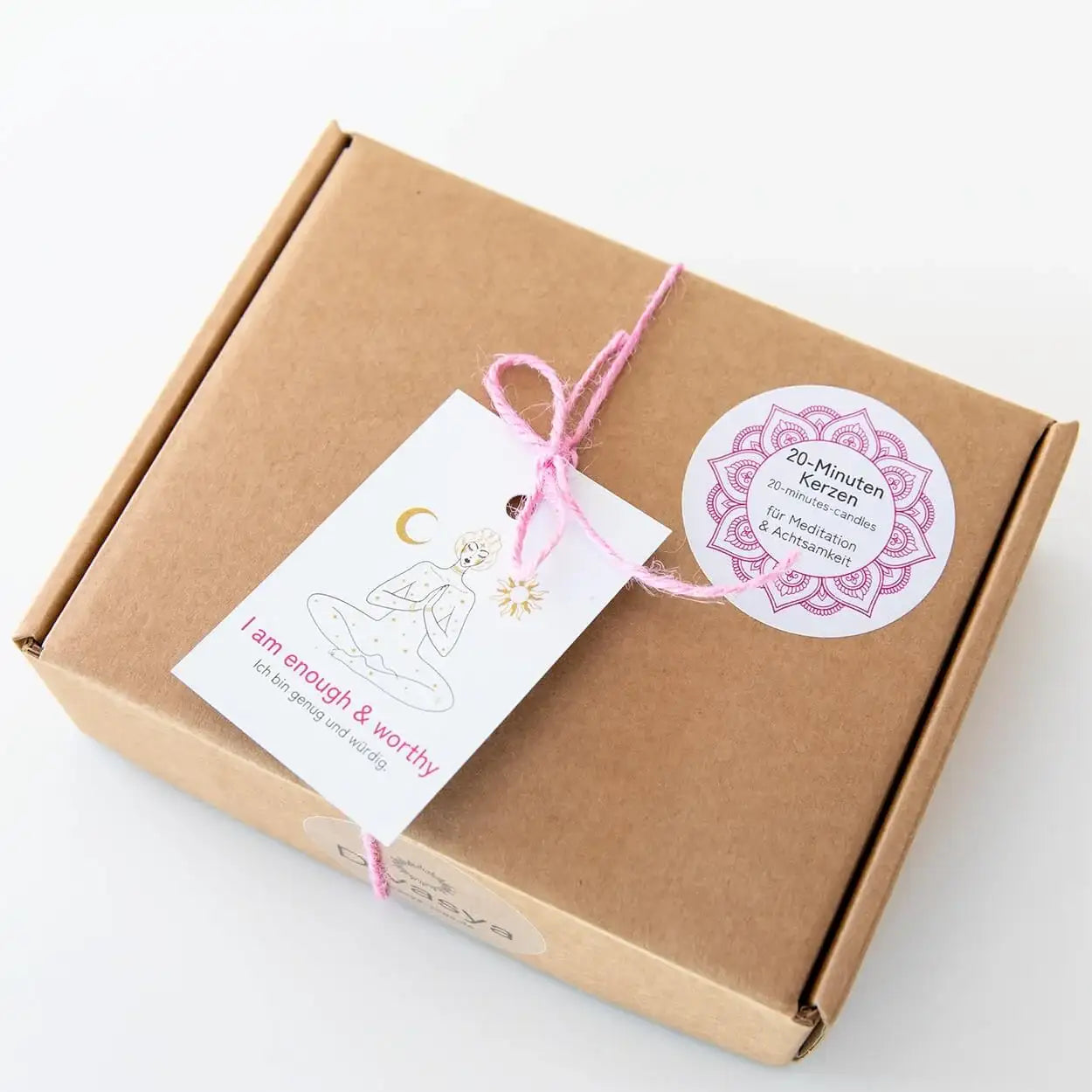 20-Minuten-Kerzen | I am balanced & aligned - by SteinKunstWerk | aus nachhaltiger Herstellung