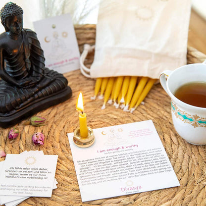 20-Minuten-Kerzen | I am relaxed & calm - by SteinKunstWerk | aus nachhaltiger Herstellung