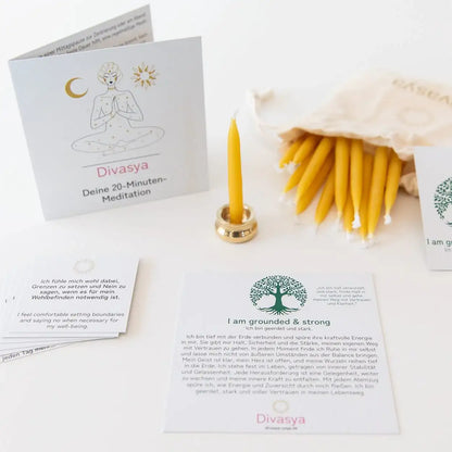 20-Minuten-Kerzen | I am connected & empowered - by SteinKunstWerk | aus nachhaltiger Herstellung