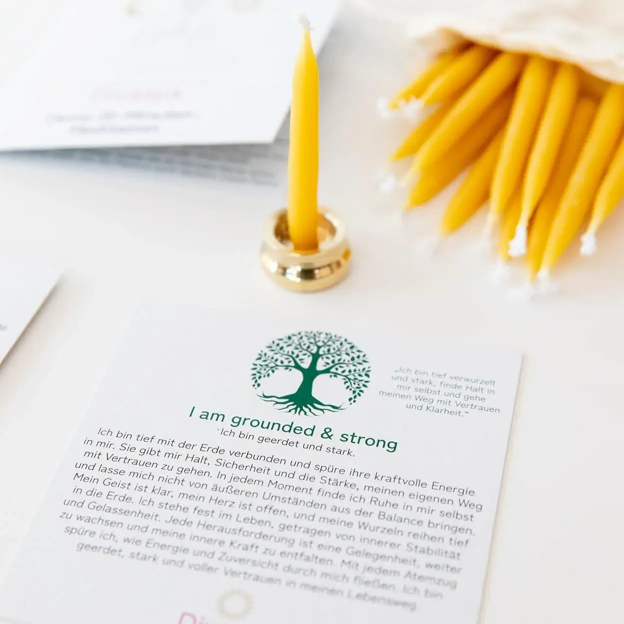 20-Minuten-Kerzen | I am mindful & focused - by SteinKunstWerk | aus nachhaltiger Herstellung