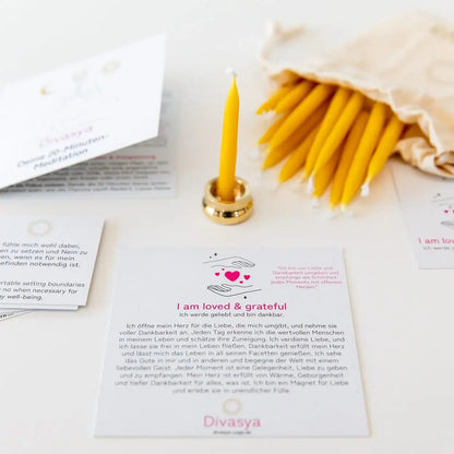 20-Minuten-Kerzen | I am balanced & aligned - by SteinKunstWerk | aus nachhaltiger Herstellung