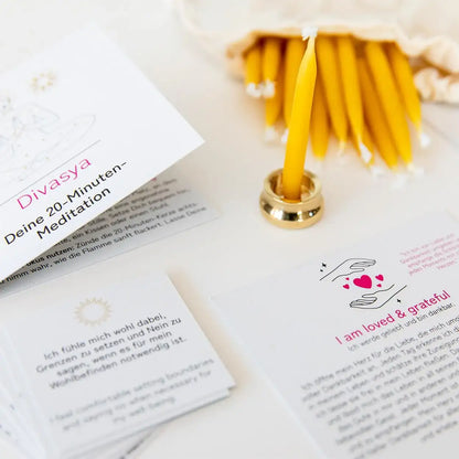 20-Minuten-Kerzen | I am mindful & focused - by SteinKunstWerk | aus nachhaltiger Herstellung