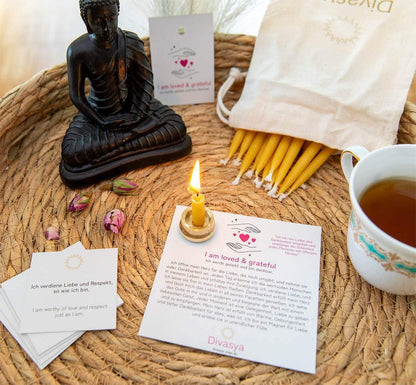 20-Minuten-Kerzen | I am relaxed & calm - by SteinKunstWerk | aus nachhaltiger Herstellung