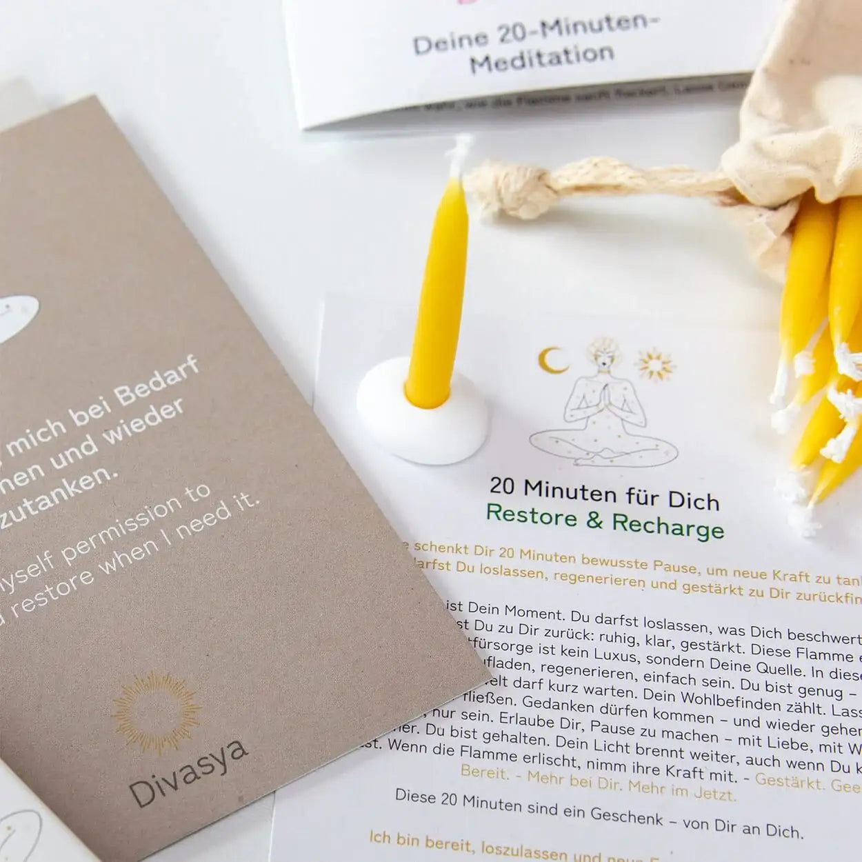 20-Minuten-Kerzen | Silence & Space - by SteinKunstWerk | aus nachhaltiger Herstellung