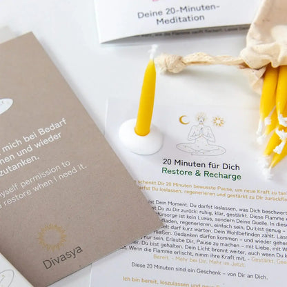 20-Minuten-Kerzen | Silence & Space - by SteinKunstWerk | aus nachhaltiger Herstellung