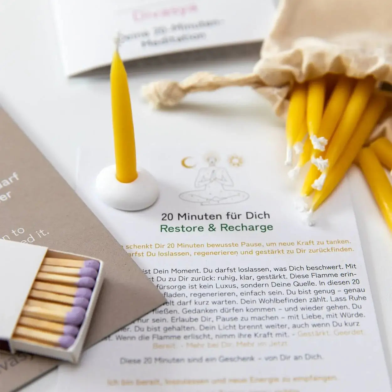 20-Minuten-Kerzen | Silence & Space - by SteinKunstWerk | aus nachhaltiger Herstellung