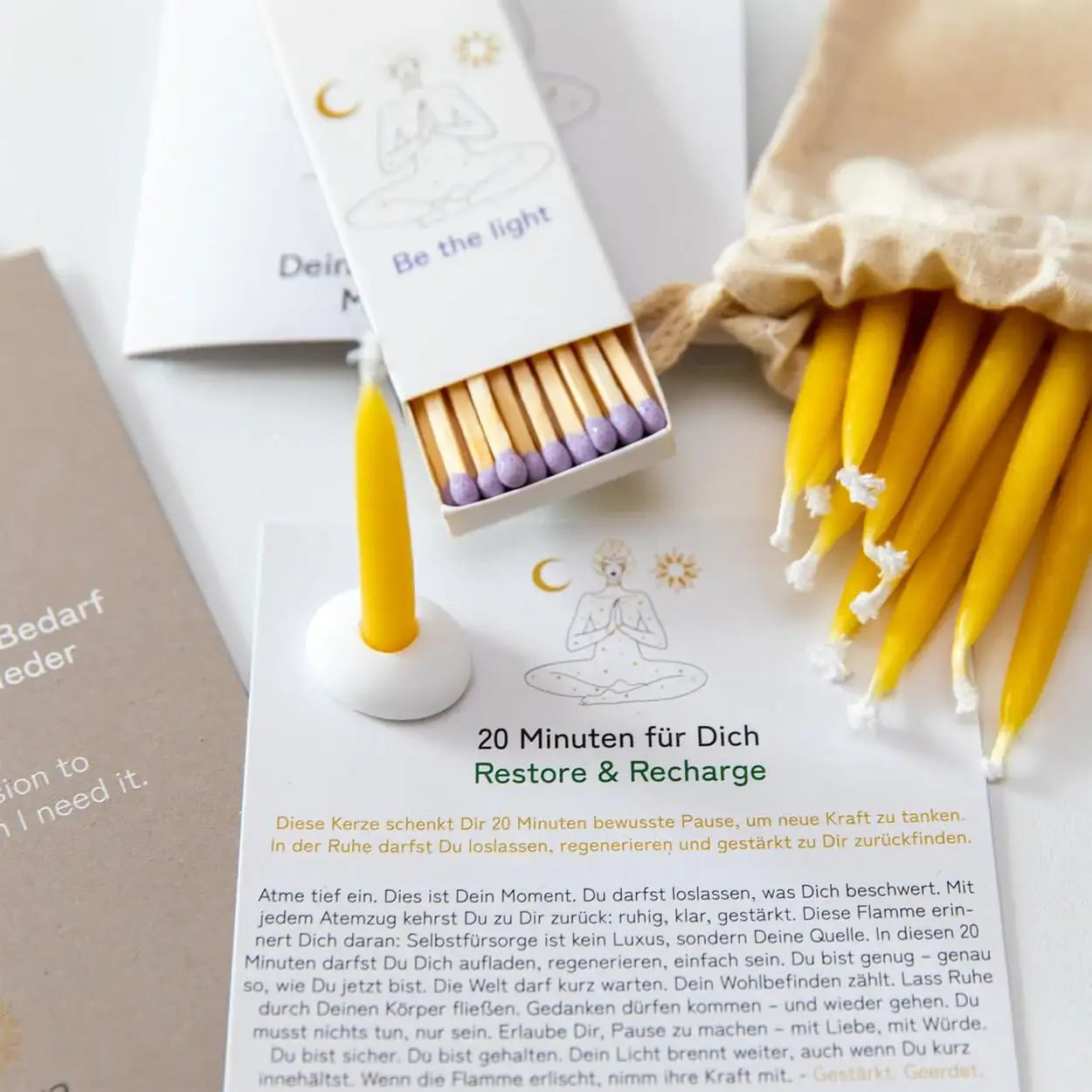 20-Minuten-Kerzen | Silence & Space - by SteinKunstWerk | aus nachhaltiger Herstellung