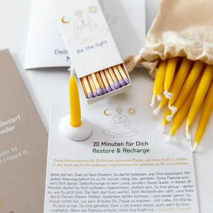 20-Minuten-Kerzen | Silence & Space - by SteinKunstWerk | aus nachhaltiger Herstellung