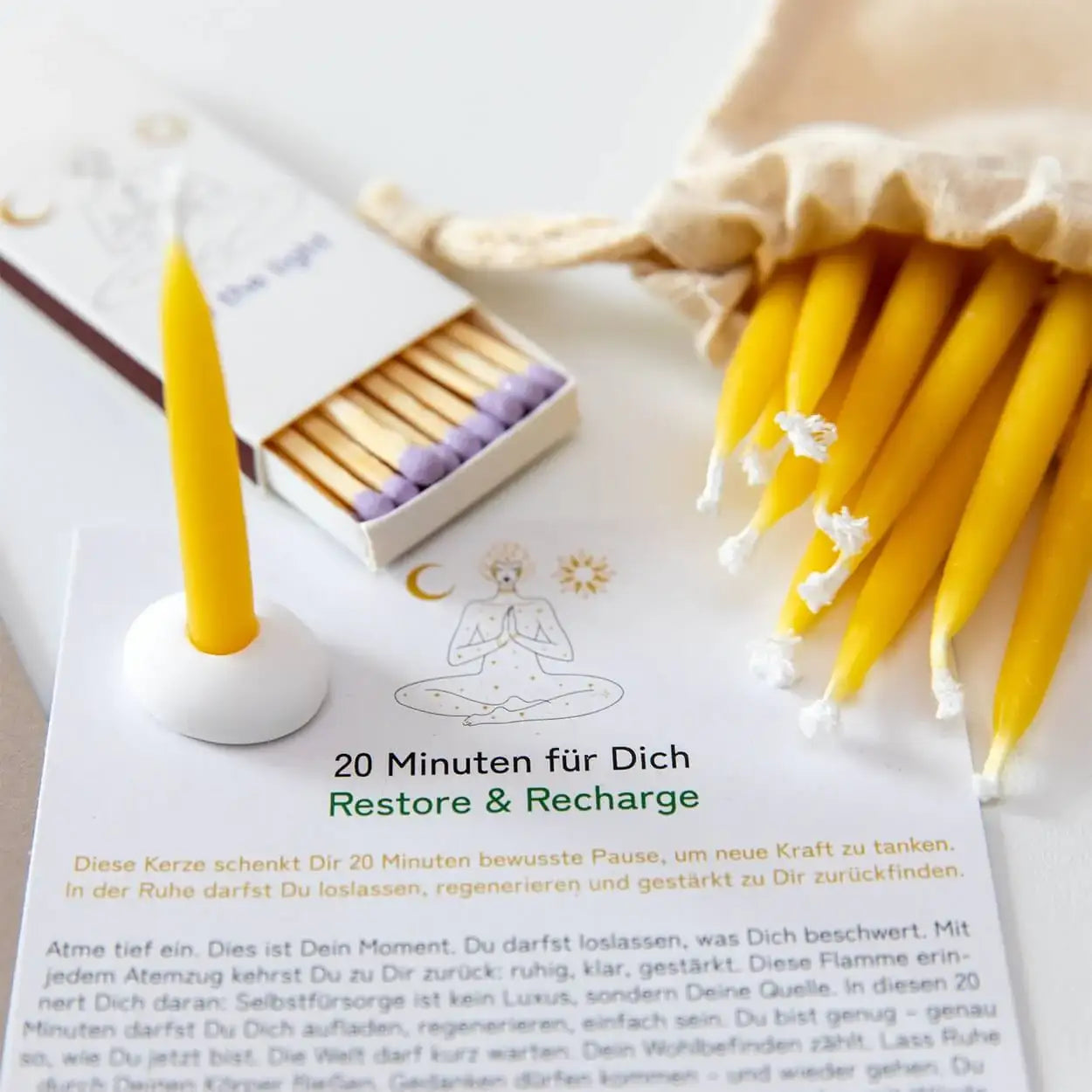 20-Minuten-Kerzen | Silence & Space - by SteinKunstWerk | aus nachhaltiger Herstellung