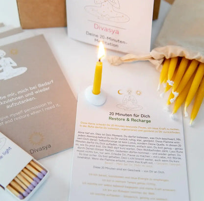 20-Minuten-Kerzen | Silence & Space - by SteinKunstWerk | aus nachhaltiger Herstellung