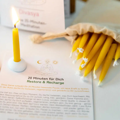 20-Minuten-Kerzen | Silence & Space - by SteinKunstWerk | aus nachhaltiger Herstellung