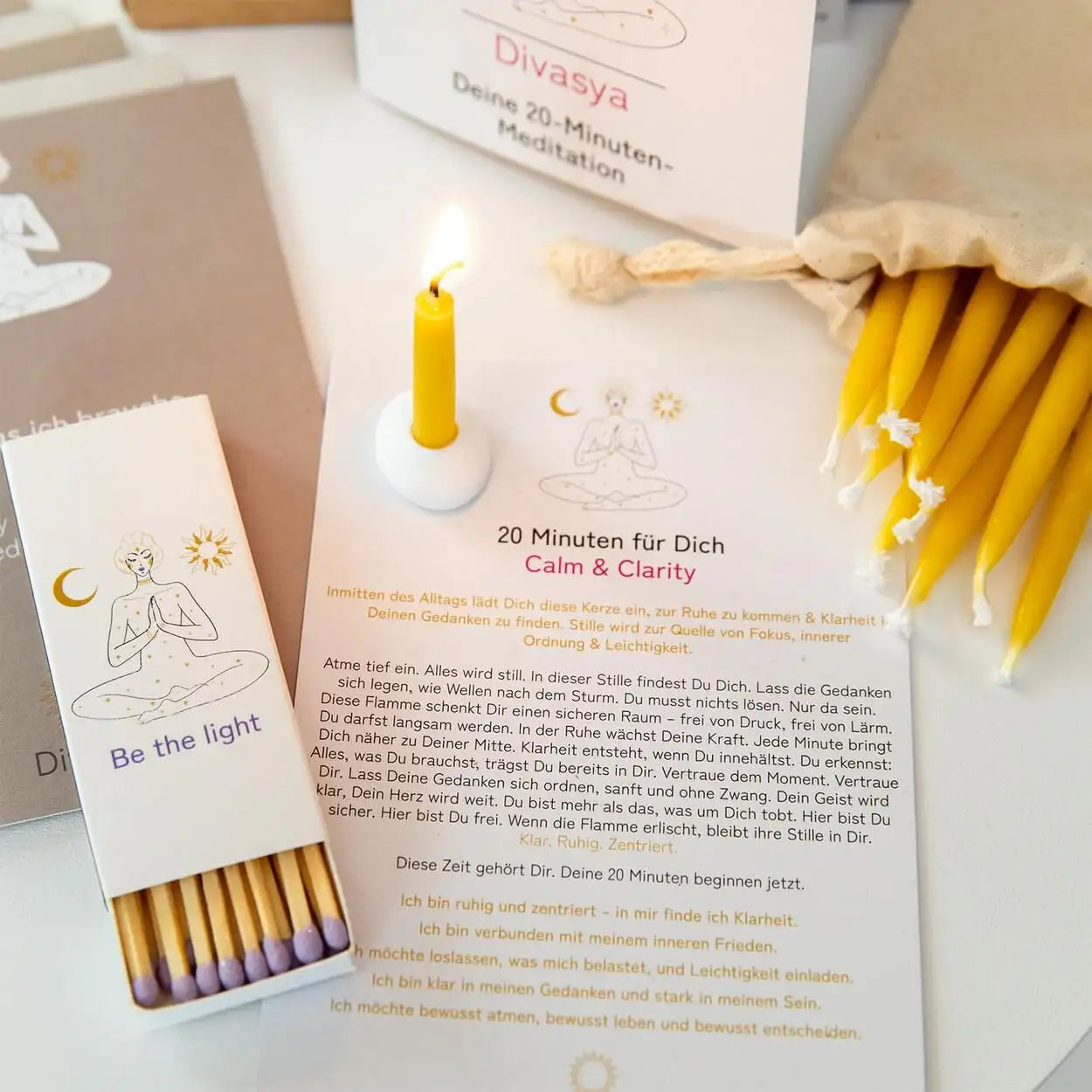 20-Minuten-Kerzen | Silence & Space - by SteinKunstWerk | aus nachhaltiger Herstellung