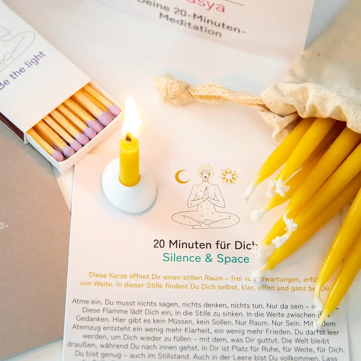 20-Minuten-Kerzen | Silence & Space - by SteinKunstWerk | aus nachhaltiger Herstellung