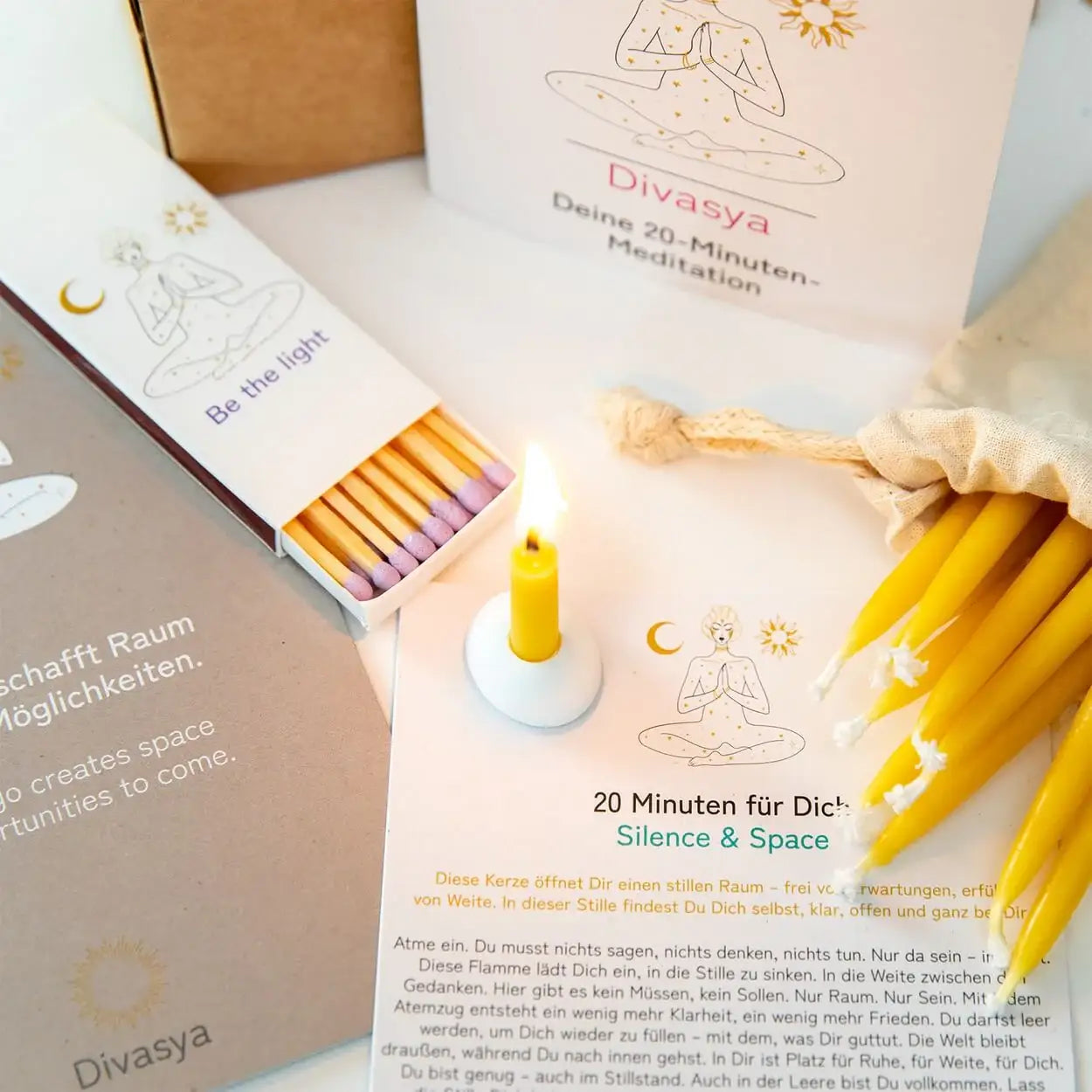 20-Minuten-Kerzen | Silence & Space - by SteinKunstWerk | aus nachhaltiger Herstellung