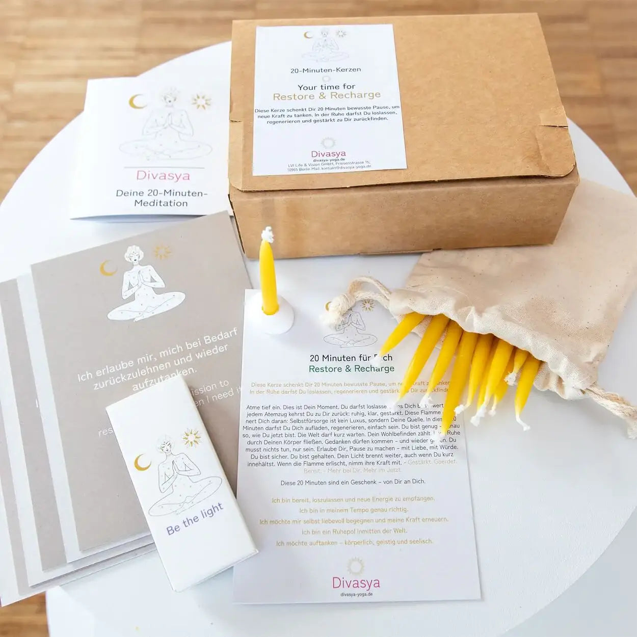 20-Minuten-Kerzen | Silence & Space - by SteinKunstWerk | aus nachhaltiger Herstellung