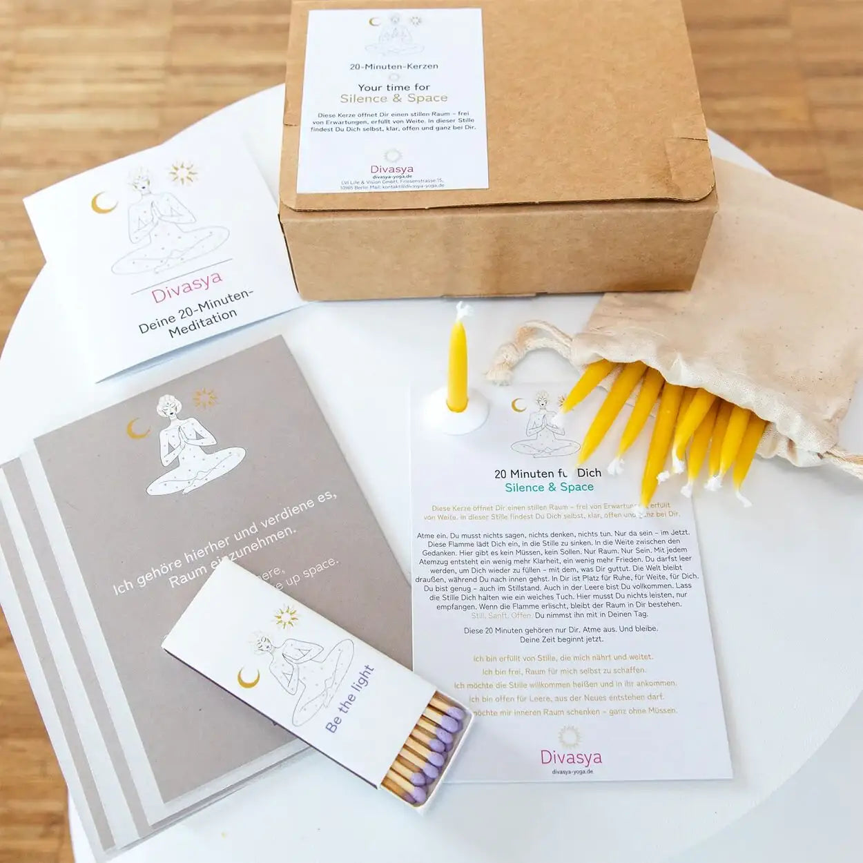 20-Minuten-Kerzen | Silence & Space - by SteinKunstWerk | aus nachhaltiger Herstellung