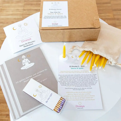 20-Minuten-Kerzen | Silence & Space - by SteinKunstWerk | aus nachhaltiger Herstellung