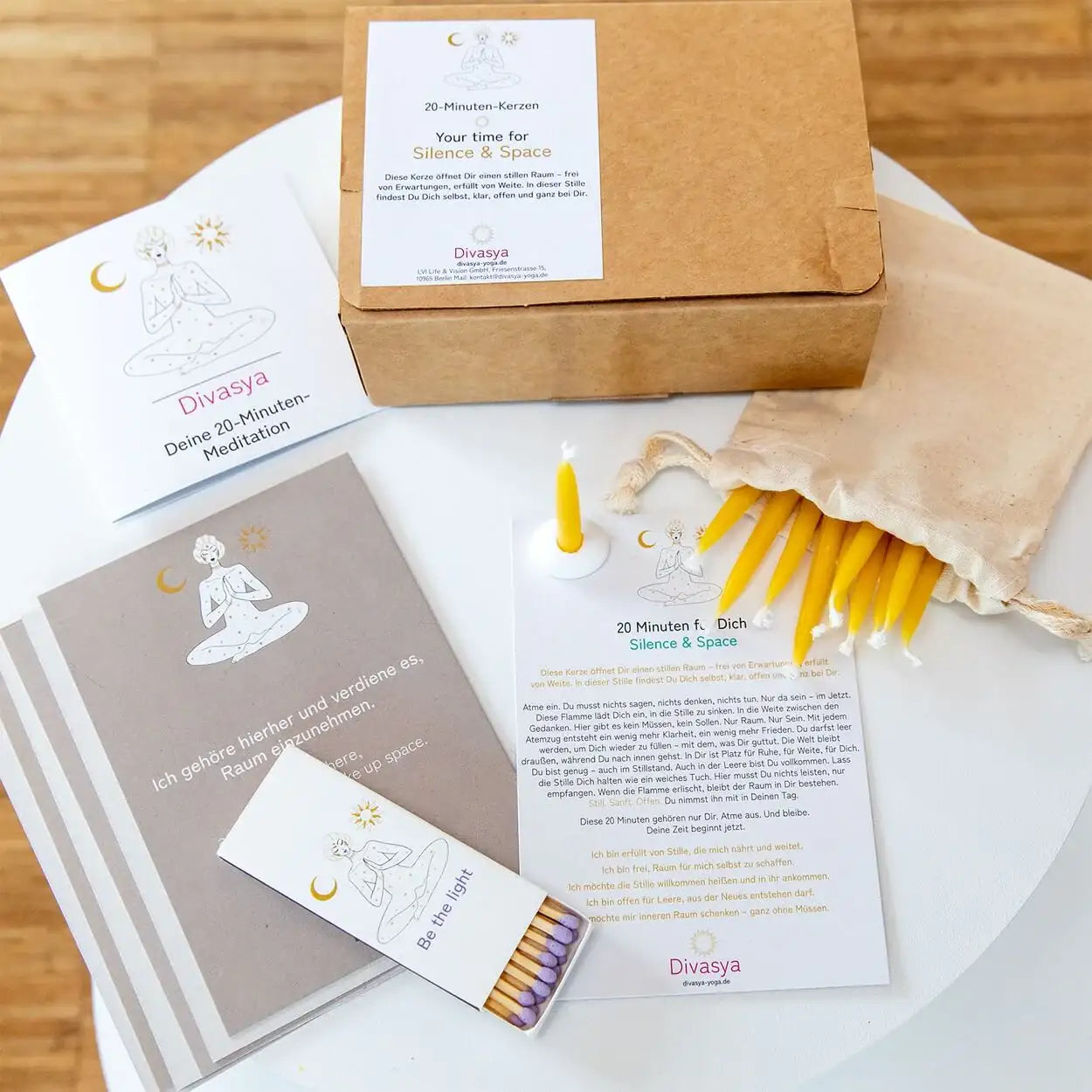 20-Minuten-Kerzen | Silence & Space - by SteinKunstWerk | aus nachhaltiger Herstellung