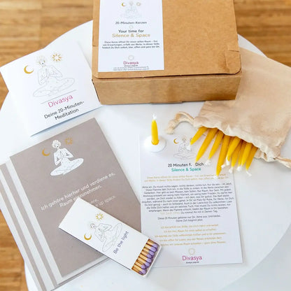 20-Minuten-Kerzen | Silence & Space - by SteinKunstWerk | aus nachhaltiger Herstellung