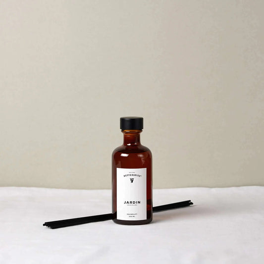 Retterspitz Raumduft Juniper mit Wacholder, Jasmin und warmen Holznoten. Für eine ruhige, klare und harmonische Wohnatmosphäre.