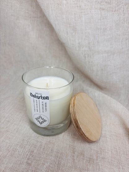 Soy Wax Candle "Rhabarbara" - Rhubarb & Elderflower