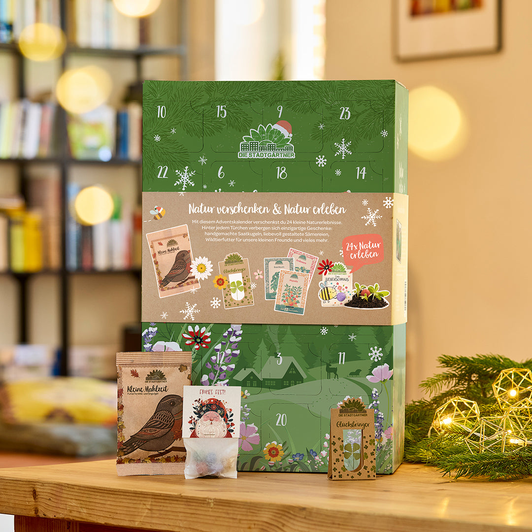 Adventskalender Naturerlebnis als Geschenk für Pflanzenfreunde