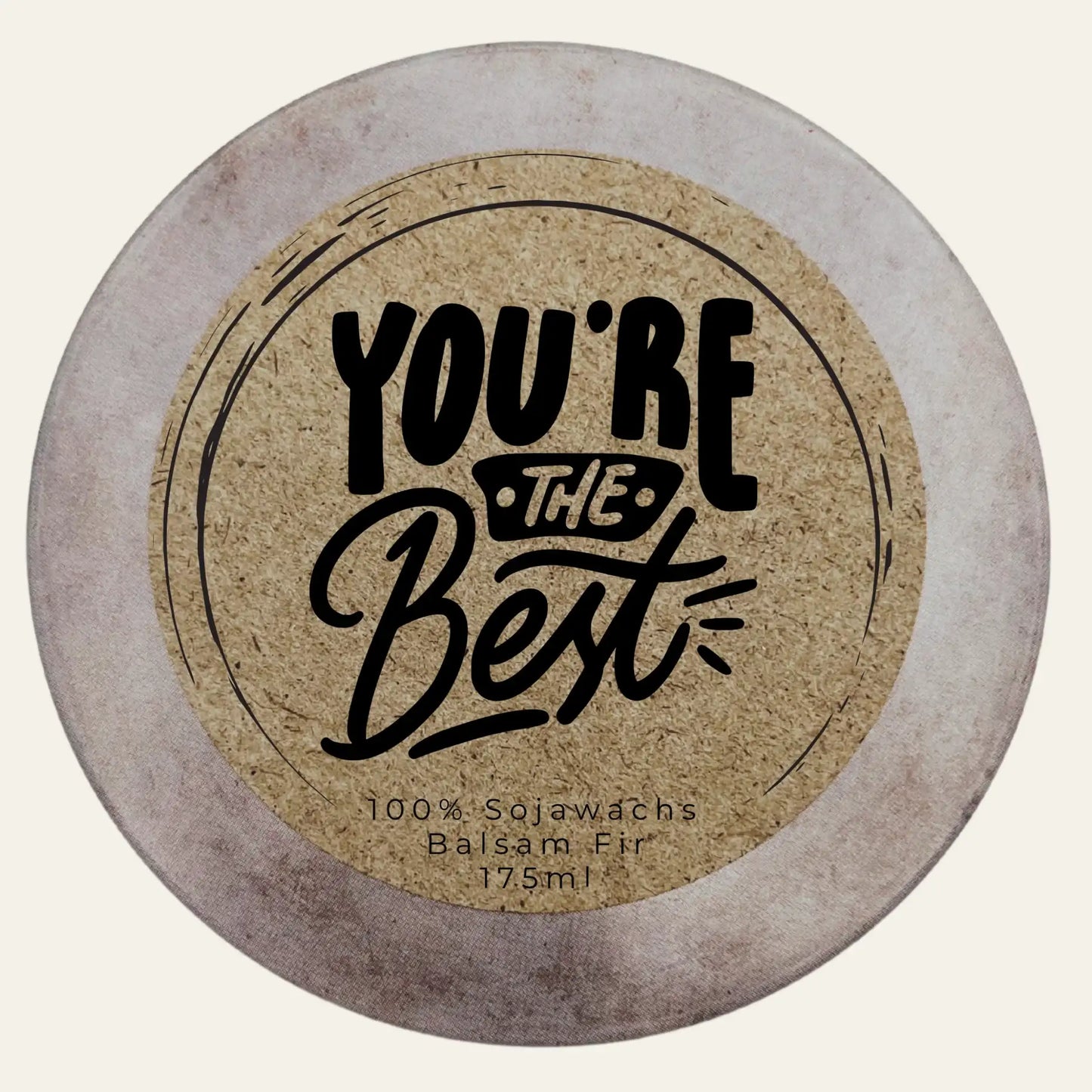 Personalisierte Duftkerze „You're the Best“ – Individuelles Dekor und Duft für ein einzigartiges Geschenk - Handmade im Südschwarzwald