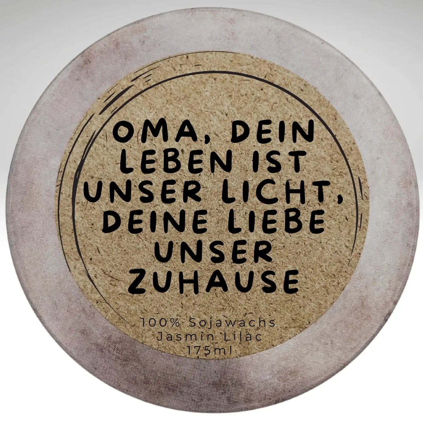 Personalisierte Sojawachs-Duftkerze „Danke Beste Oma“ – Das liebevolle Geschenk aus dem Südschwarzwald